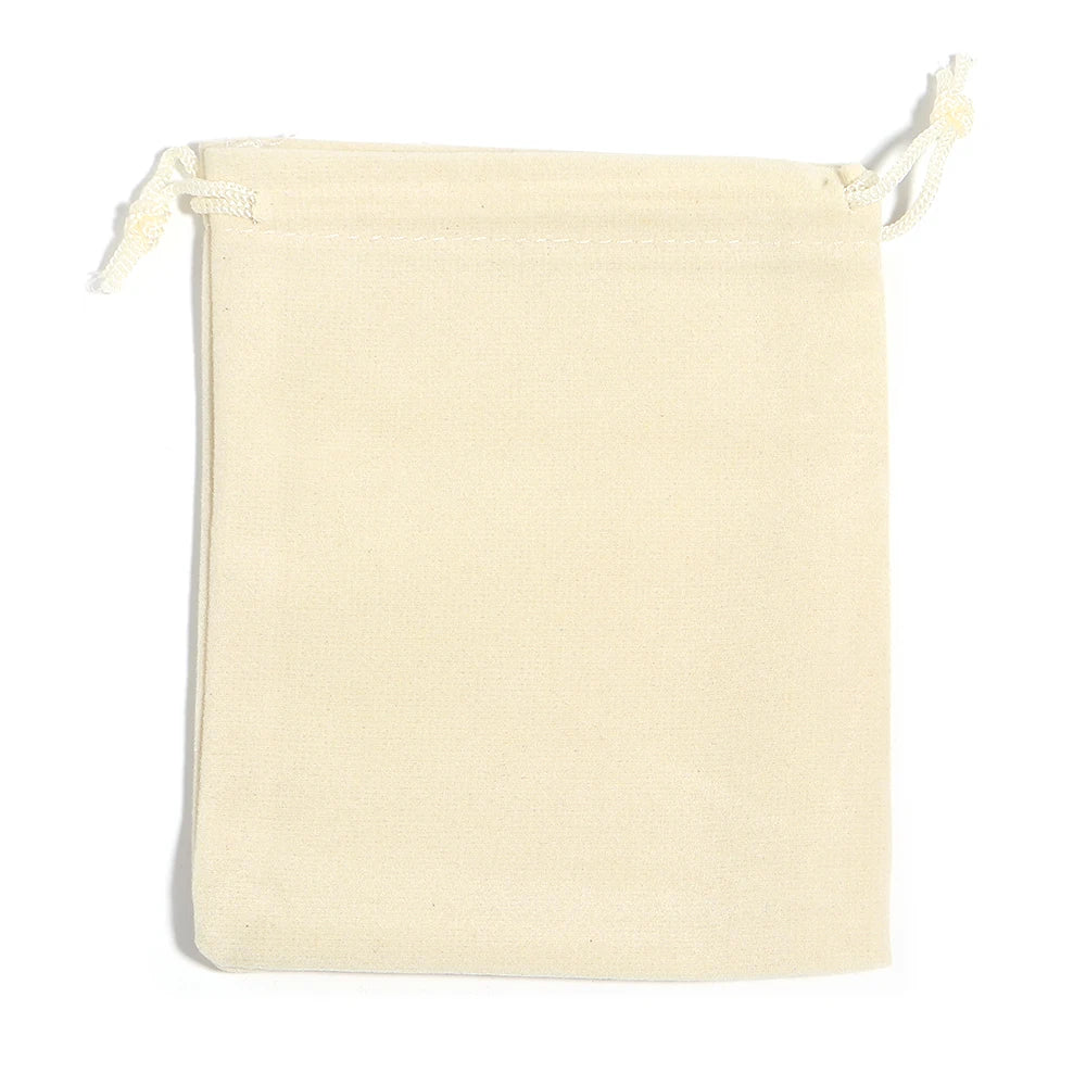 Velvet Drawstring Jewelry Pouches Gift Bags 5-10pcs Jewelry Packaging Pouch PLUSH Beige 5x7mm 10pcs