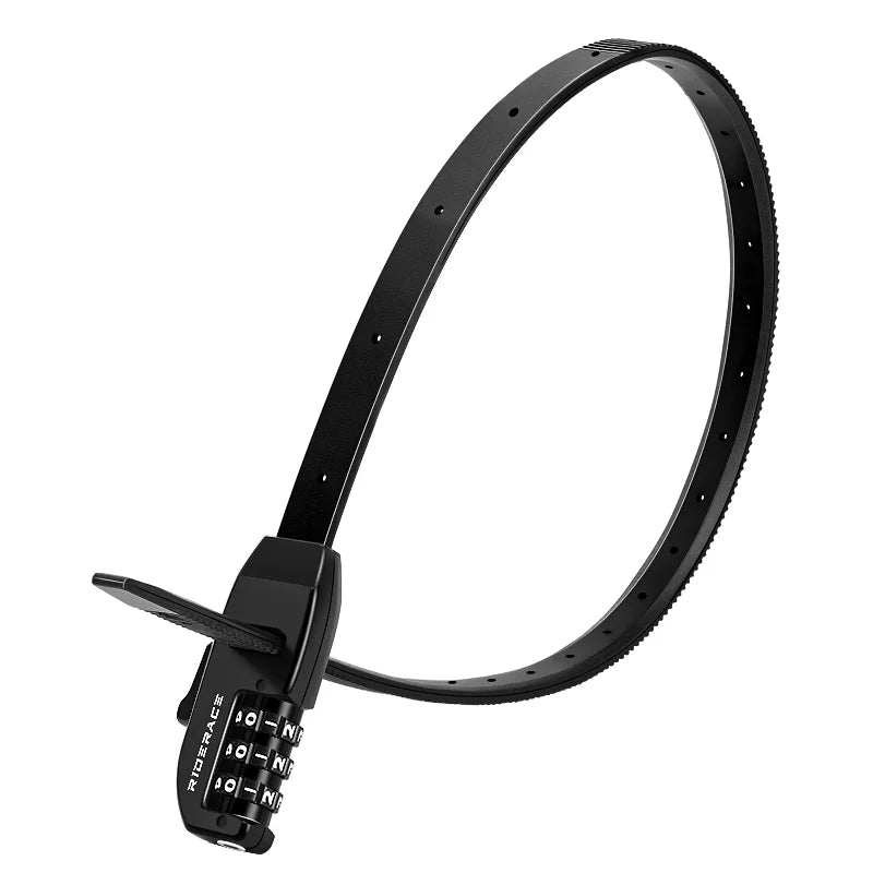 RIDERACE 3-Digit Combination Cable Lock – Bike & Scooter Bicycle Cable Lock PLUSH black