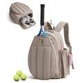 20L Waterproof Tennis & Pickleball Backpack | Racket Bag Sports Racket Backpack PLUSH Brown
