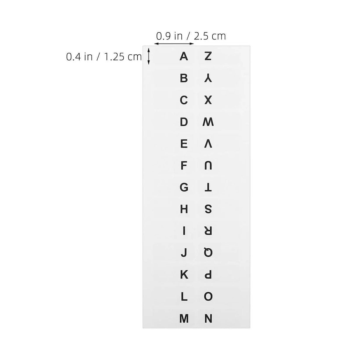A–Z Alphabet Index Tabs 10 Sheets – White Writable Page Markers Index Tab Stickers PLUSH