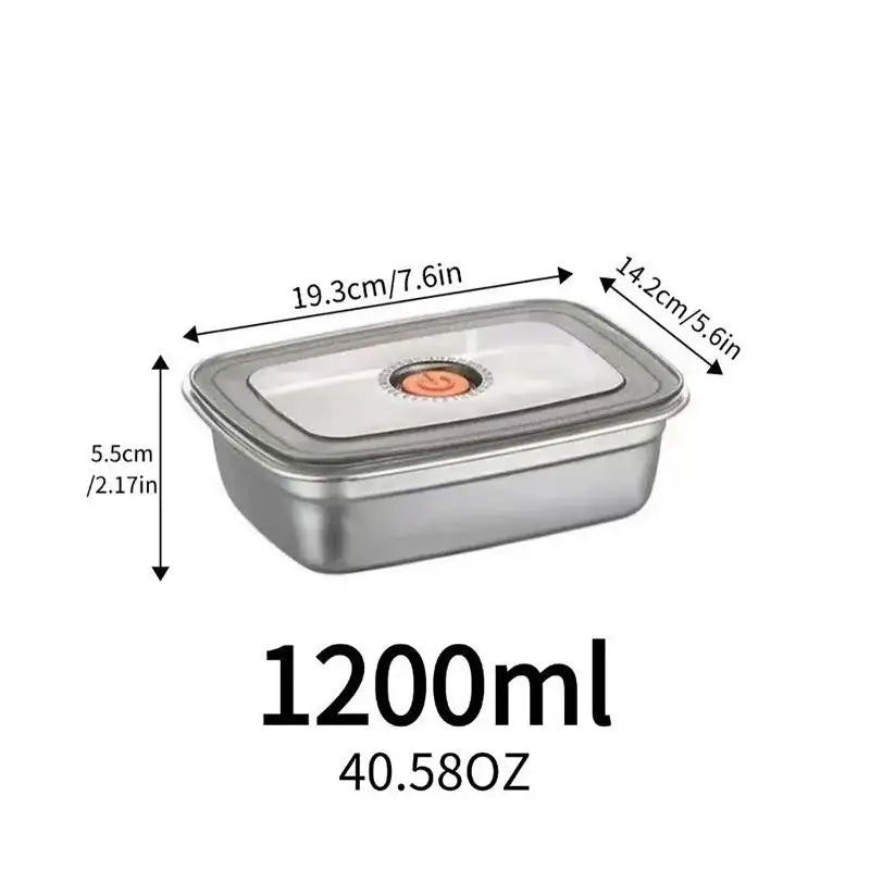 Stainless Steel Bento Box – Leak-Proof Lunch Container Bento Lunch Box PLUSH 1PC 1200ML