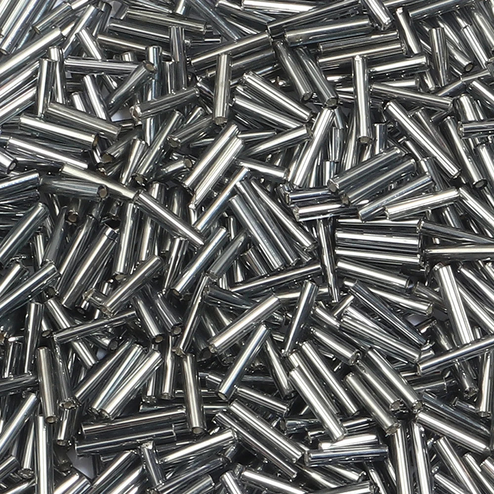 Silver Filled Glass Tube & Seed Beads 10g – DIY Jewelry Making Jewelry Making Beads PLUSH gray 10g