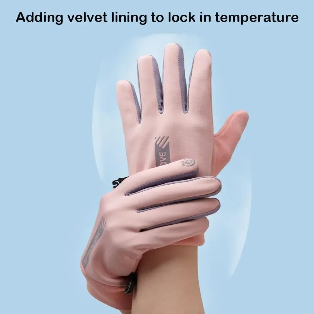 Waterproof Touchscreen Winter Gloves – Unisex Anti-Slip Winter Sports Gloves PLUSH