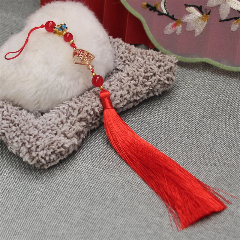 Hanfu Tassel Decoration – Antique Fan Cheongsam Trim | 30cm