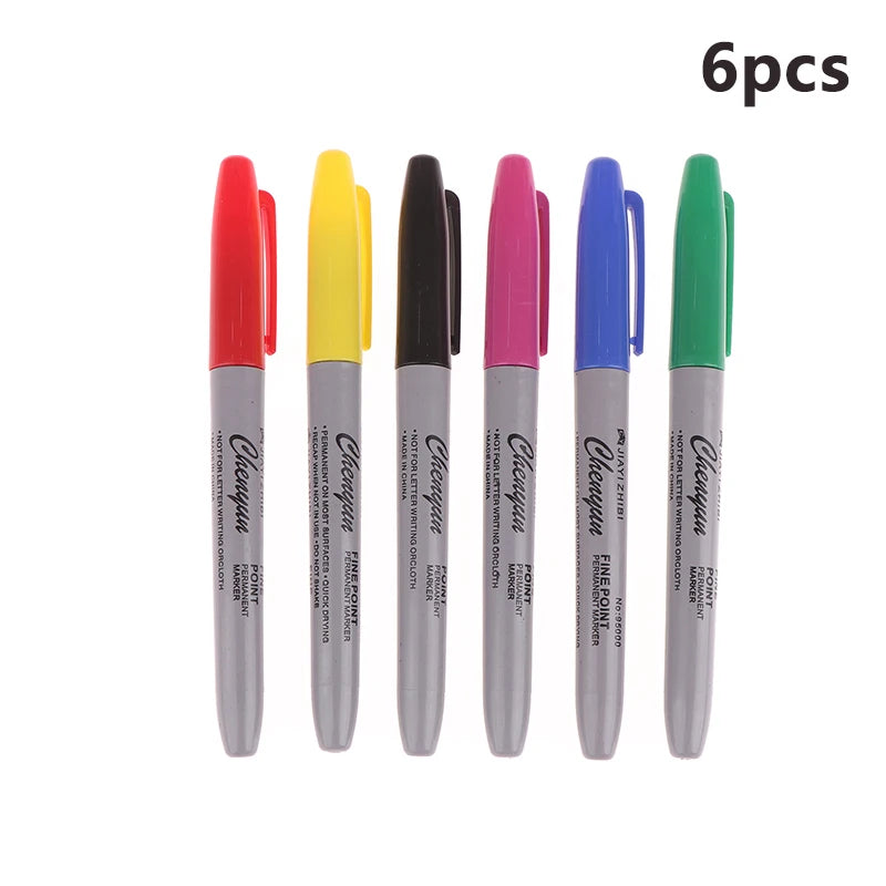 Erasable Skin Marker Pens – Microblading & Body Art (6/12pcs) Skin Marker Pen PLUSH 6pcs