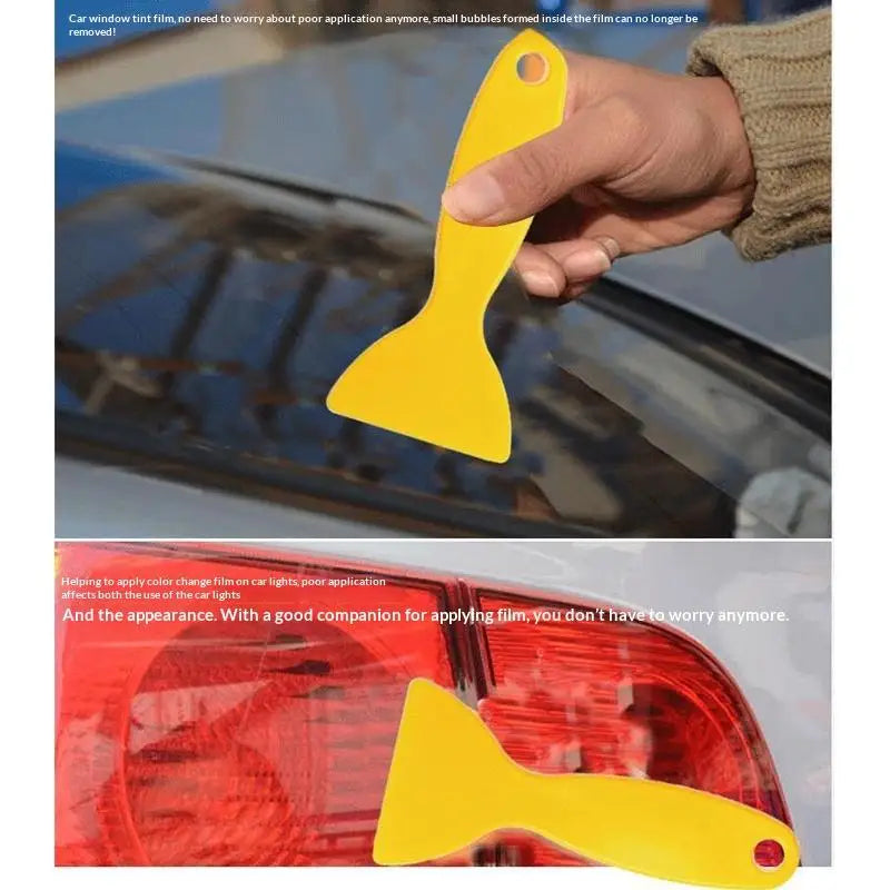 Yellow Triangular Squeegee – Car Window Tint Film Tool Window Tint Tool PLUSH