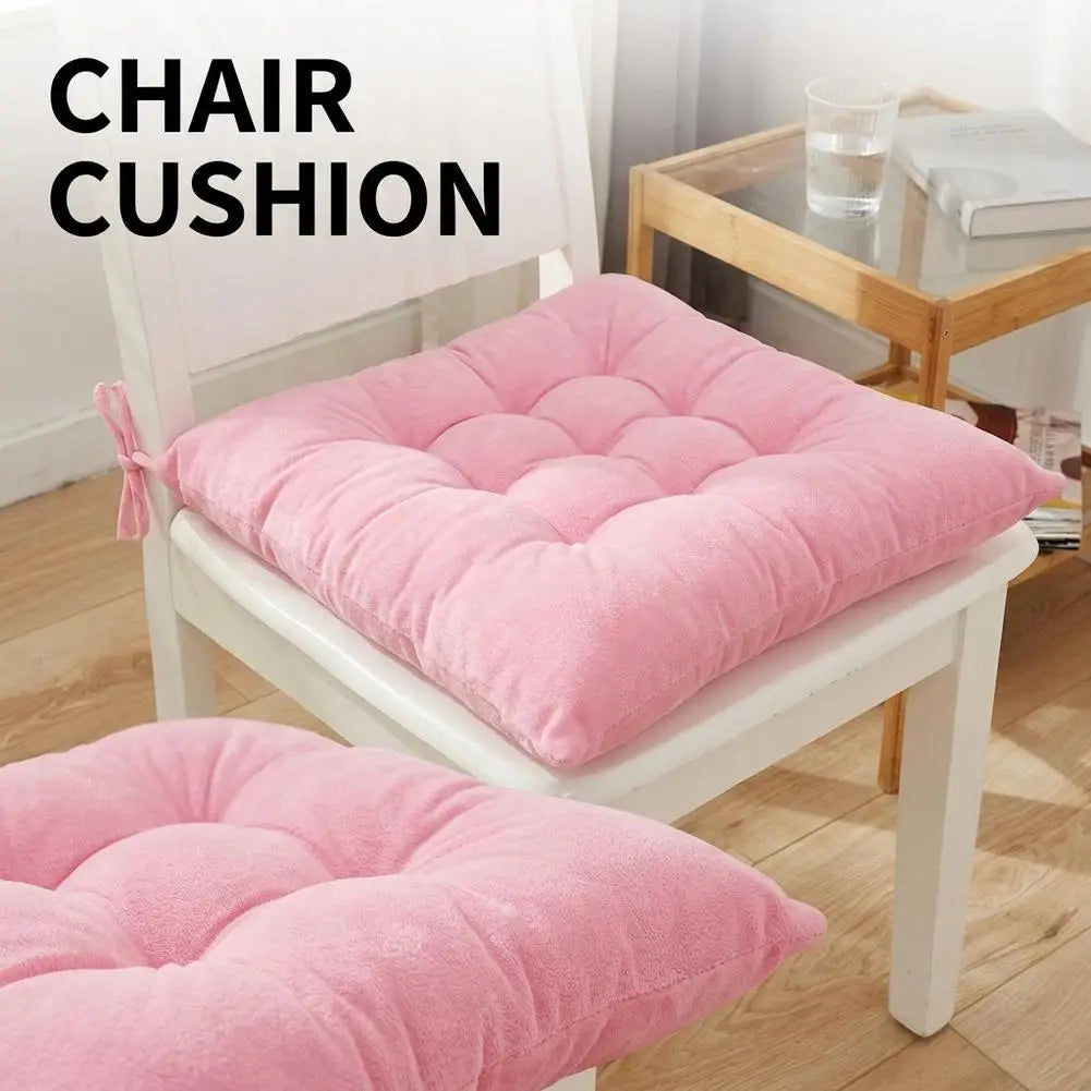 40x40cm Chenille Chair Cushion – Anti-Slip Tufted Seat Pad Chair Seat Cushion PLUSH