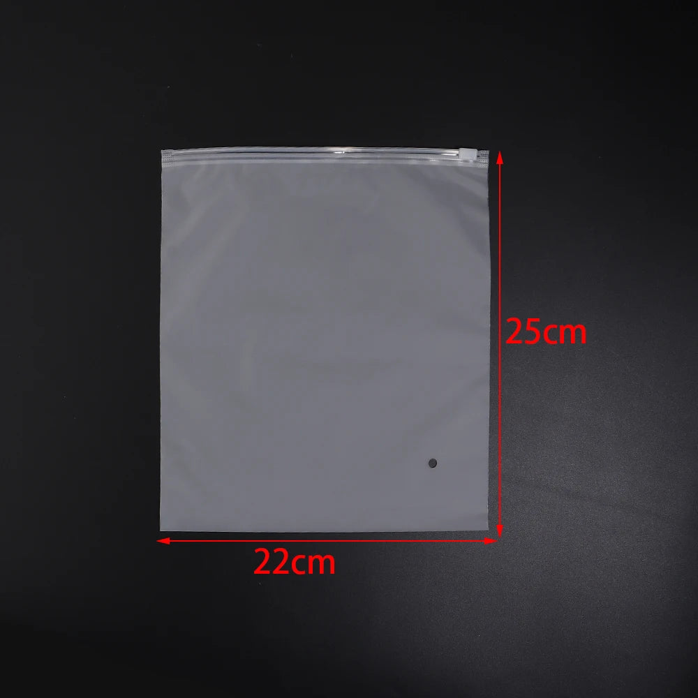 Matte Frosted Ziplock Bags – Jewelry & Craft Storage Pouches Ziplock Storage Bags PLUSH 22X25cm 10pcs