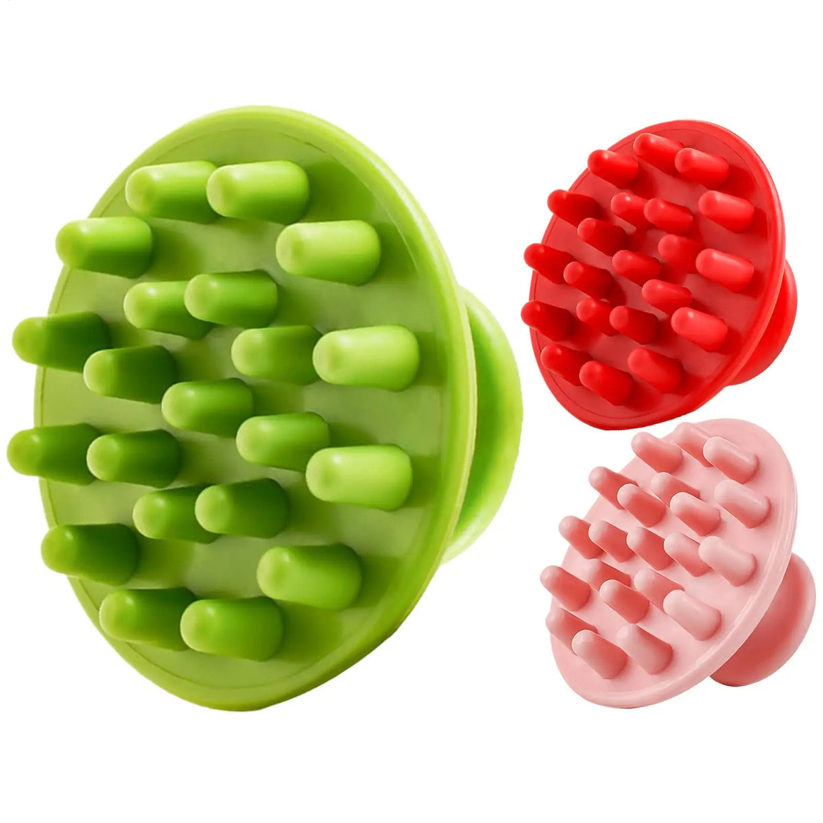 Silicone Scalp Massager Shampoo Brush – Body Scrubber Scalp Massager Brush PLUSH