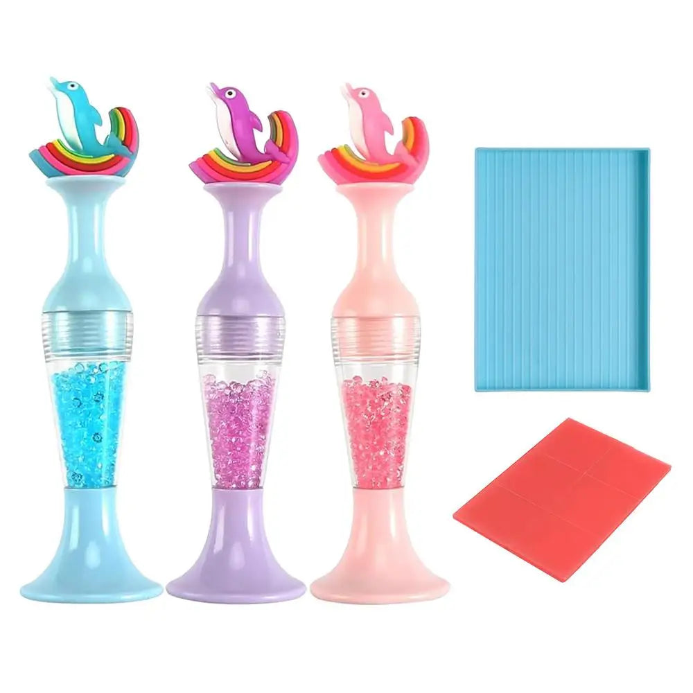 Vase Point Drill Pen Set – Rhinestone Painting DIY Craft Tool Rhinestone Craft Tool PLUSH 3Pcs