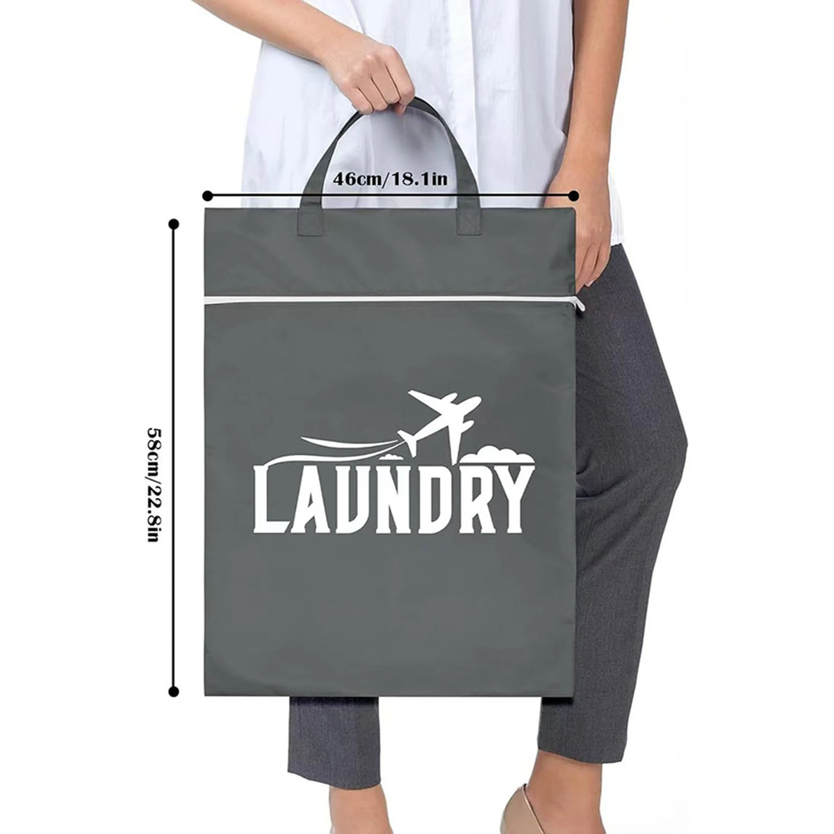 Waterproof Wet Dry Bag for Baby Diapers & Travel | Reusable Waterproof Wet Bag PLUSH L 58X46cm