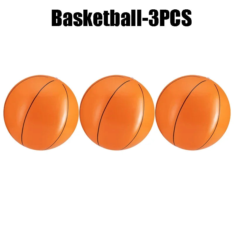 Inflatable Sports Beach Balls 24-Pack – Kids Pool & Beach Toy