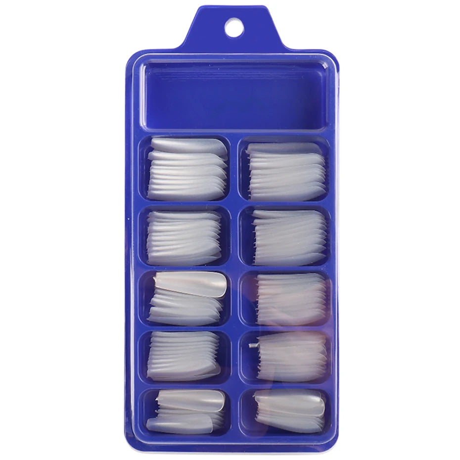 100pcs Coffin Press On Nails – Acrylic Nail Extension Kit Press On Nail Tips PLUSH 1895-31
