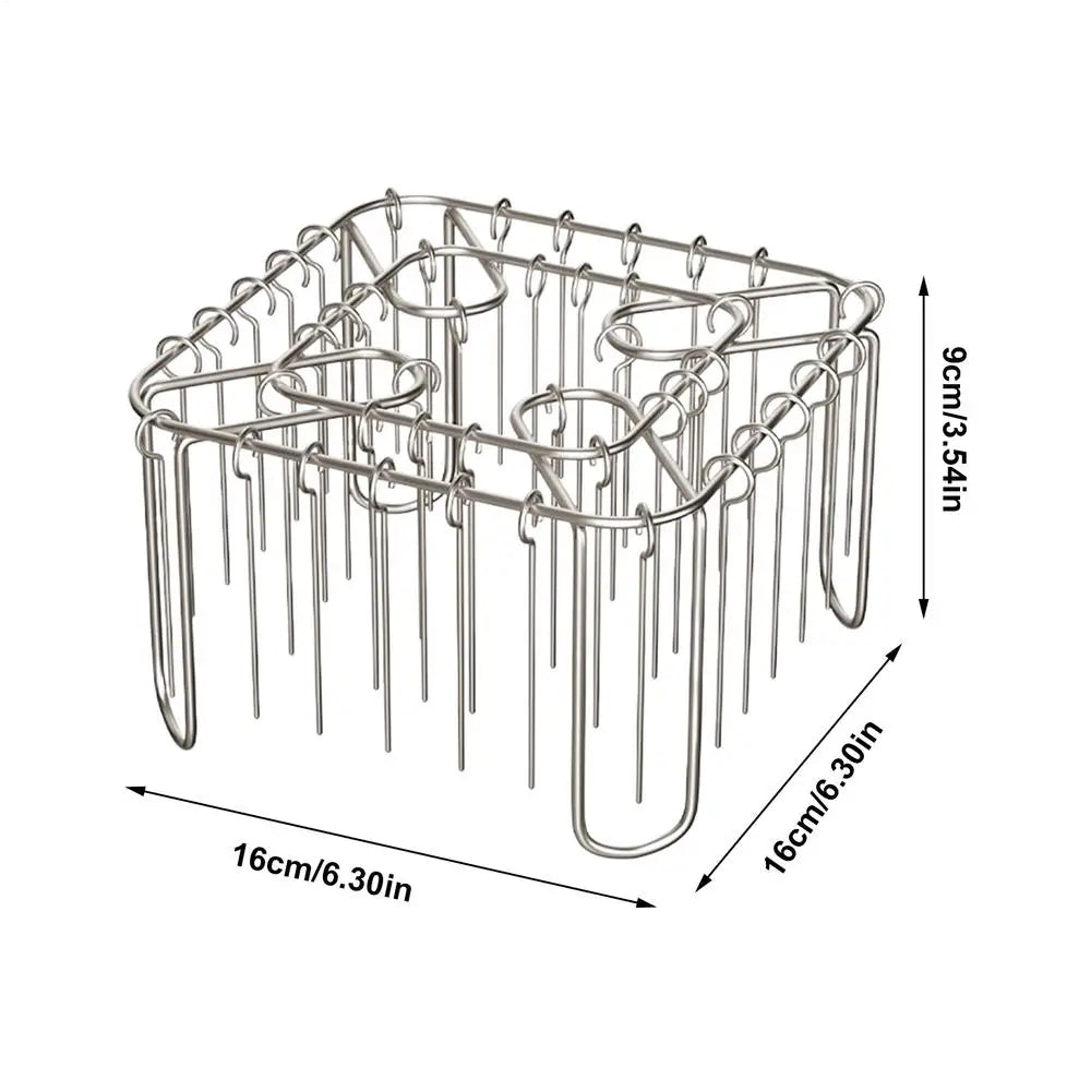 Vertical Air Fryer Skewer Rack – 316 Steel + 40 Skewers Air Fryer Skewer Rack PLUSH 1PC