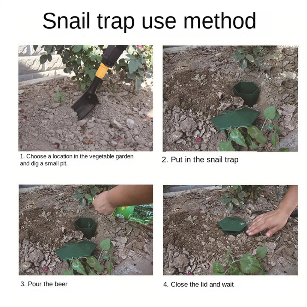 Reusable Slug & Snail Trap House – Eco Garden Pest Catcher Garden Pest Trap PLUSH