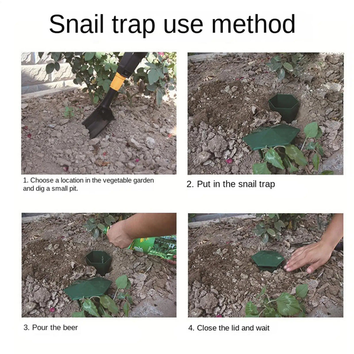 Reusable Slug & Snail Trap House – Eco Garden Pest Catcher Garden Pest Trap PLUSH
