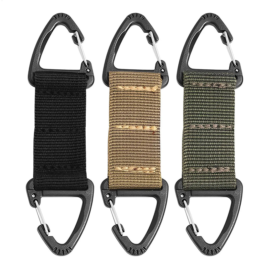 4-Pack Rotatable Carabiner Hook – Quick-Release Belt Clip Carabiner Clip PLUSH