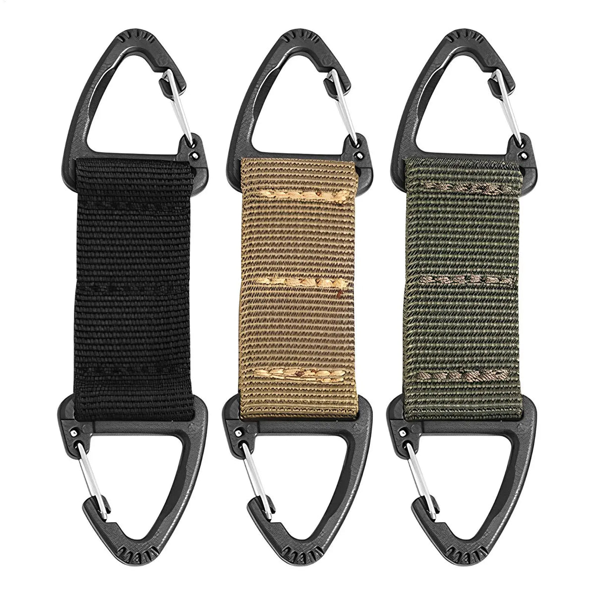 4-Pack Rotatable Carabiner Hook – Quick-Release Belt Clip Carabiner Clip PLUSH