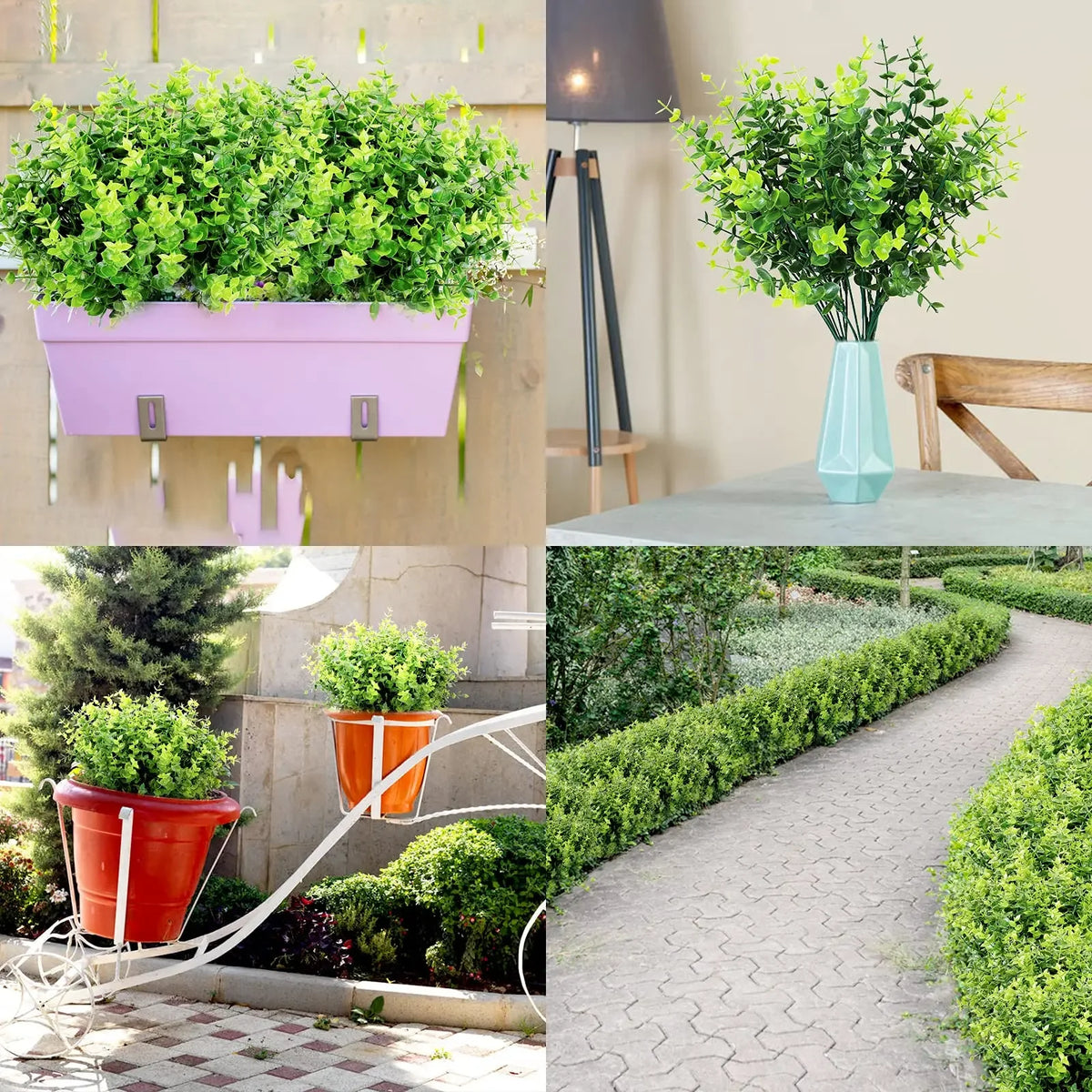 Artificial Eucalyptus Branches – Wedding & Home Décor Stems Artificial Plant Stems PLUSH