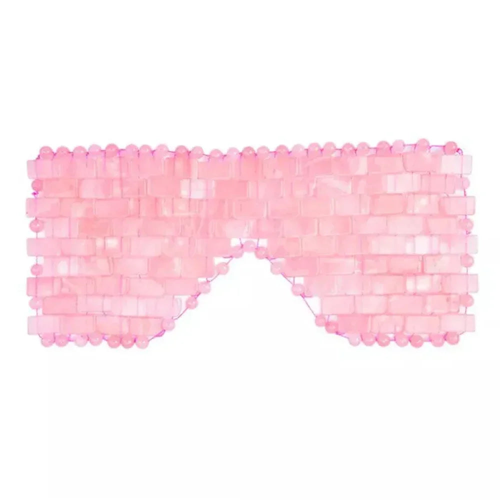 Rose Quartz Jade Eye Mask – Cooling & Warming Spa Sleep Mask Jade Eye Mask PLUSH Rose Quartz