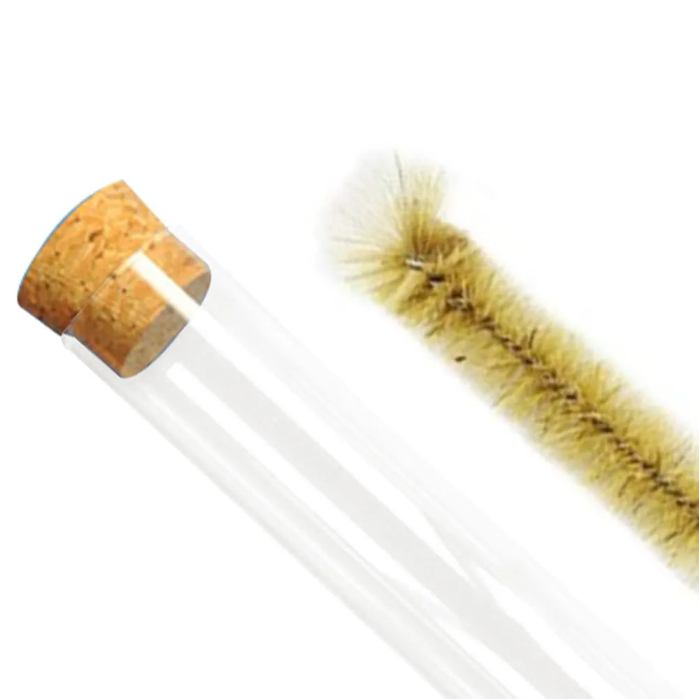 8pcs Glass Test Tubes 20x150mm with Cork Stoppers | Set Glass Test Tubes PLUSH