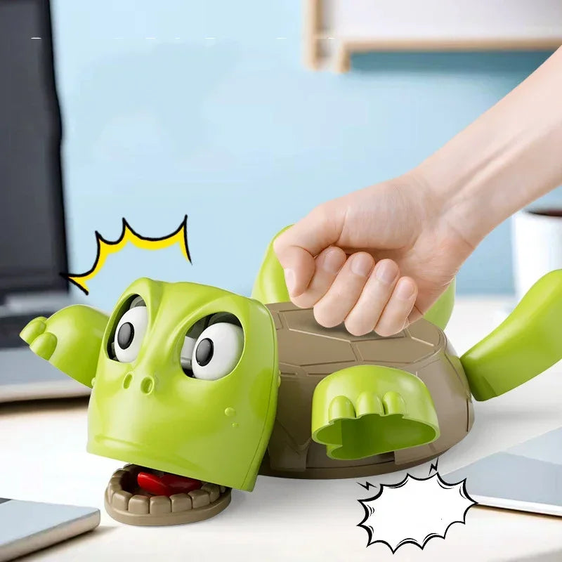 Funny Push-Down Turtle Coaster – Pop-Up Eyes Novelty Desk Toy Novelty Coaster Toy PLUSH
