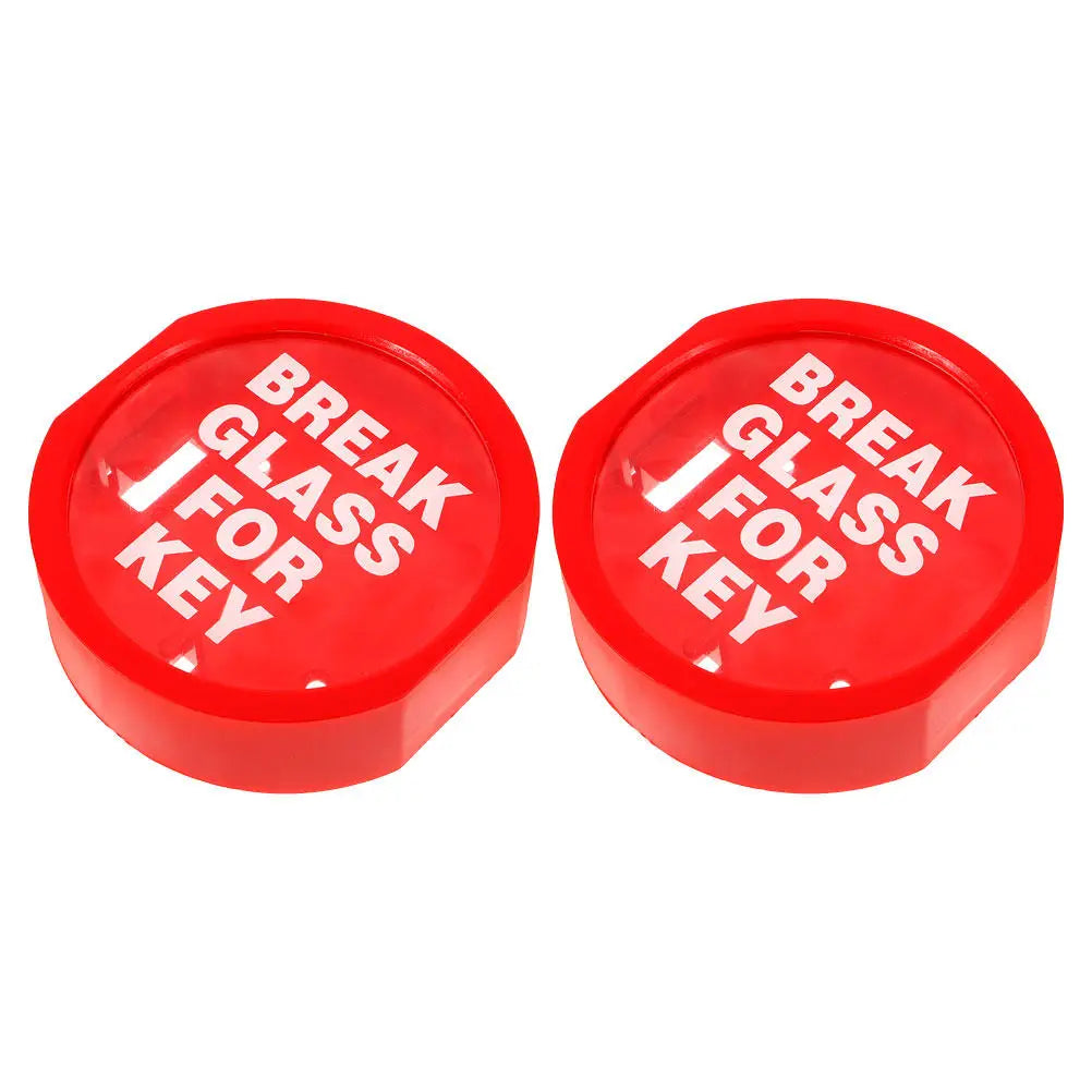 2-Pack Break Glass Emergency Key Lock Box – Wall Mounted Emergency Key Lock Box PLUSH Default Title