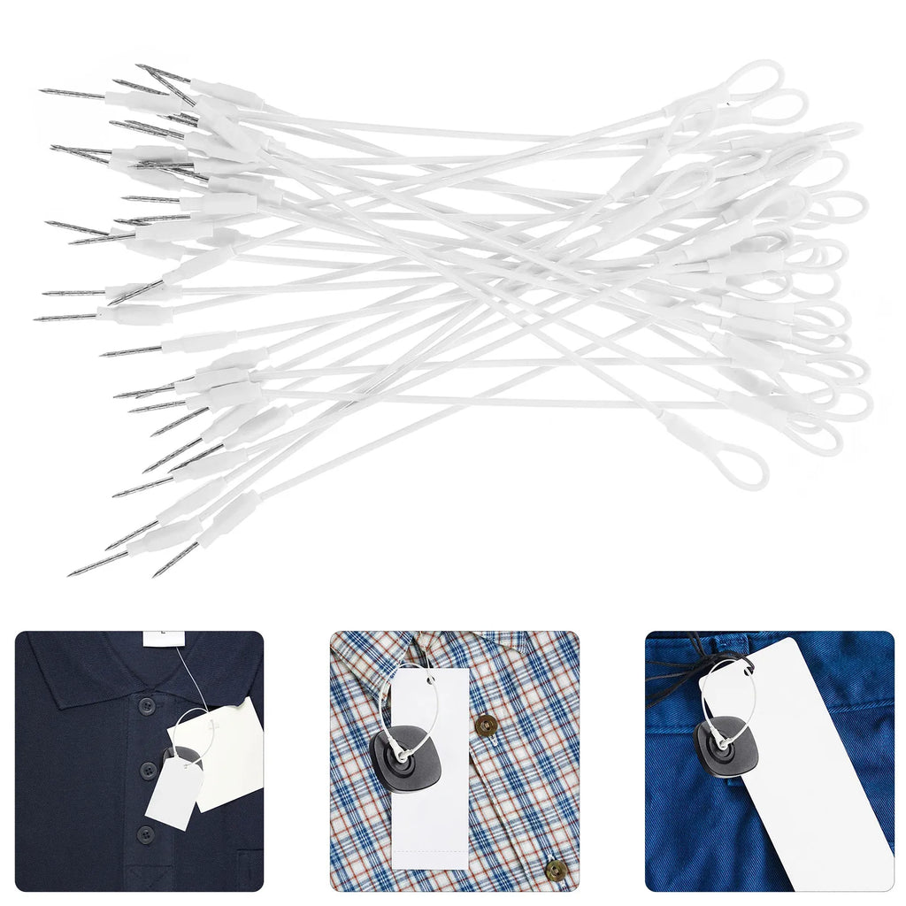 100pcs Retail Security Hard Tag Lanyards – Magnetic Anti-Theft Retail Security Tags PLUSH