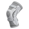 Elastic Knee Brace Silicone Patella Strap – Breathable Support Knee Support Brace PLUSH Grey-XXL