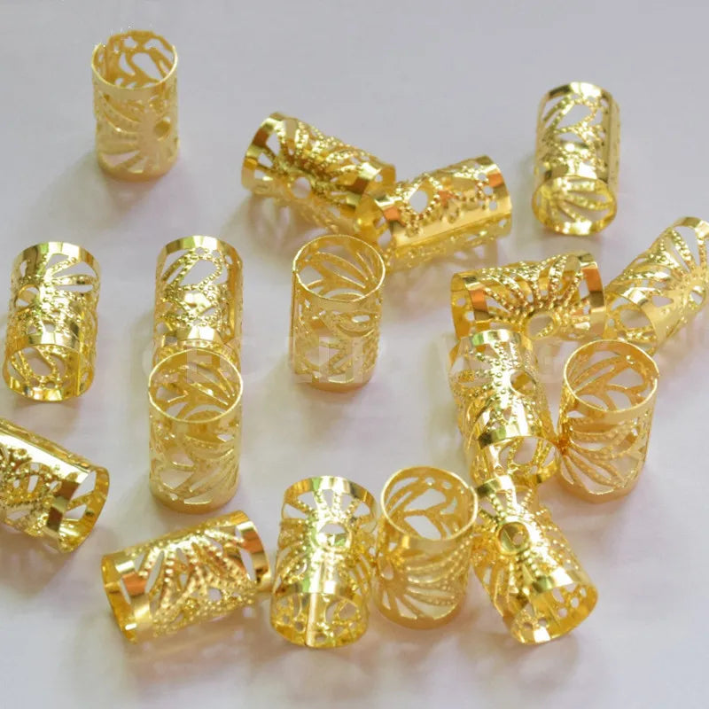 5pcs Dreadlock Beads Hair Cuffs Rings – Colorful Braid Clips Hair Braid Cuffs PLUSH