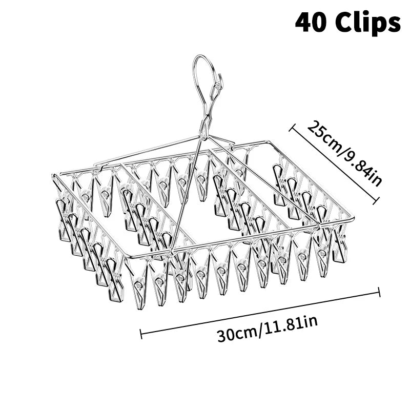 Steel Windproof Clothespins – Anti-Slip Laundry Pegs for Outdoor Use Laundry Clothespins PLUSH C