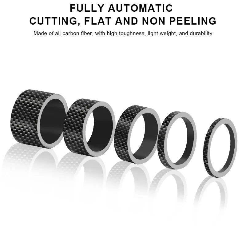 RIDERACE 28.6MM Carbon Fiber Bike Headset Spacers – MTB Fork Bike Headset Spacer PLUSH