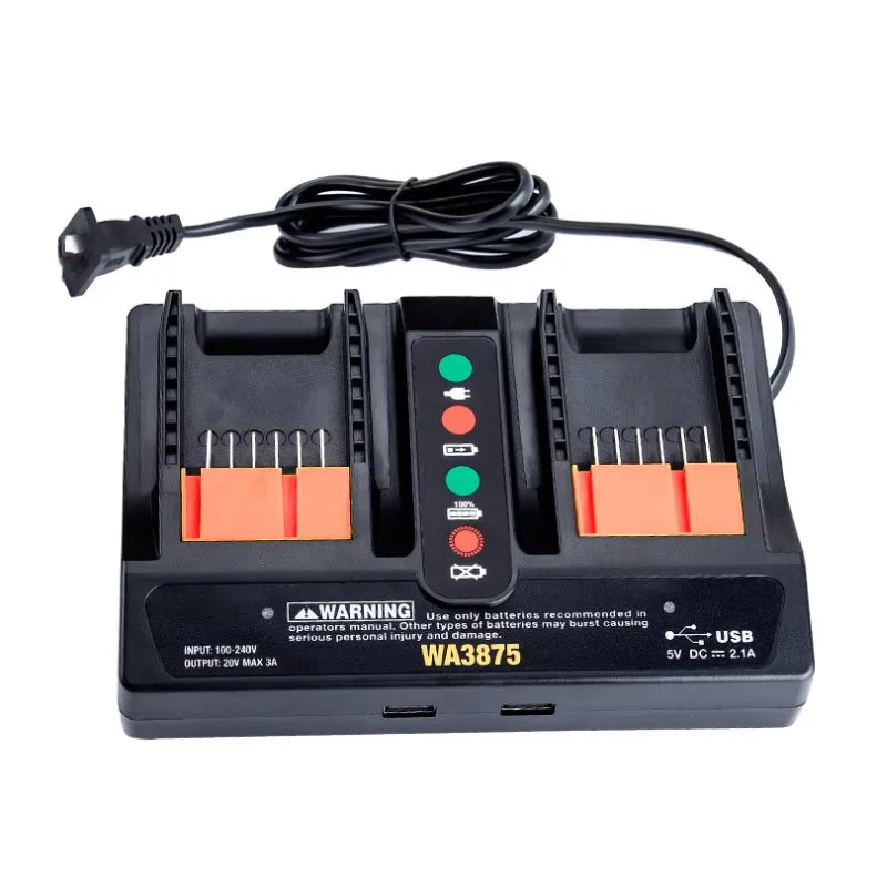 Worx 18V 20V Li-ion Battery Charger WA3875 EU Plug 2A/3A Battery Charger PLUSH