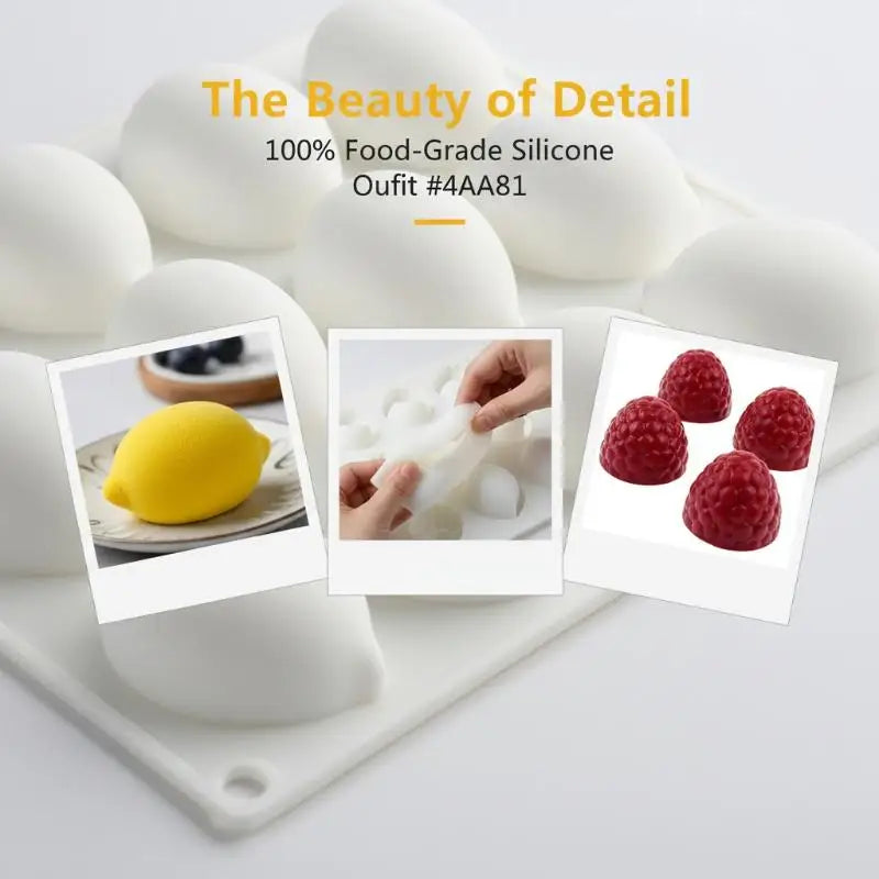 3D Mango Silicone Cake Mold – Food Grade Mousse Baking Mould Silicone Cake Mold PLUSH