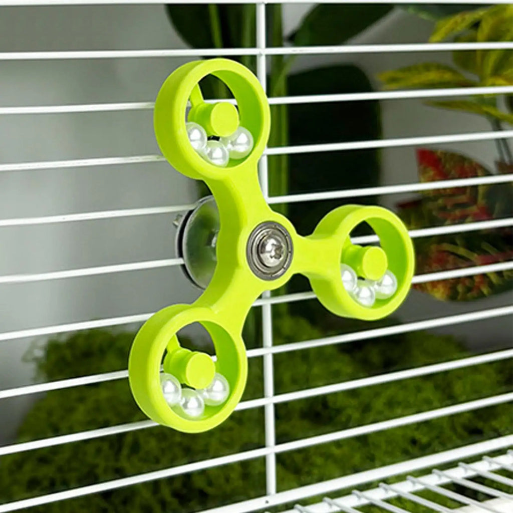 Interactive Rotating Parrot Toy – Bird Cage Spinner for Parrots Bird Cage Toy PLUSH