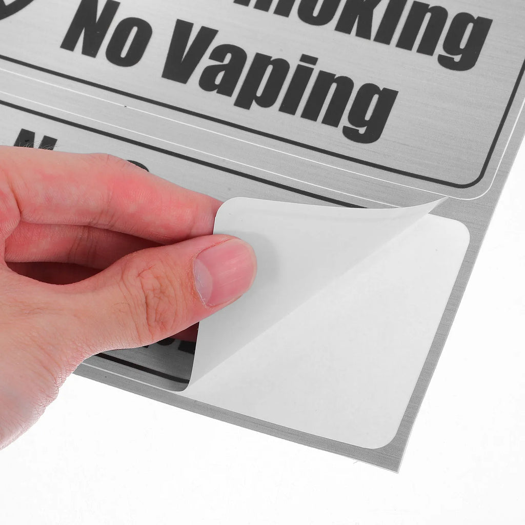 4-Pack No Smoking PVC Stickers – Wall, Door & Window Decals Signage Decal PLUSH