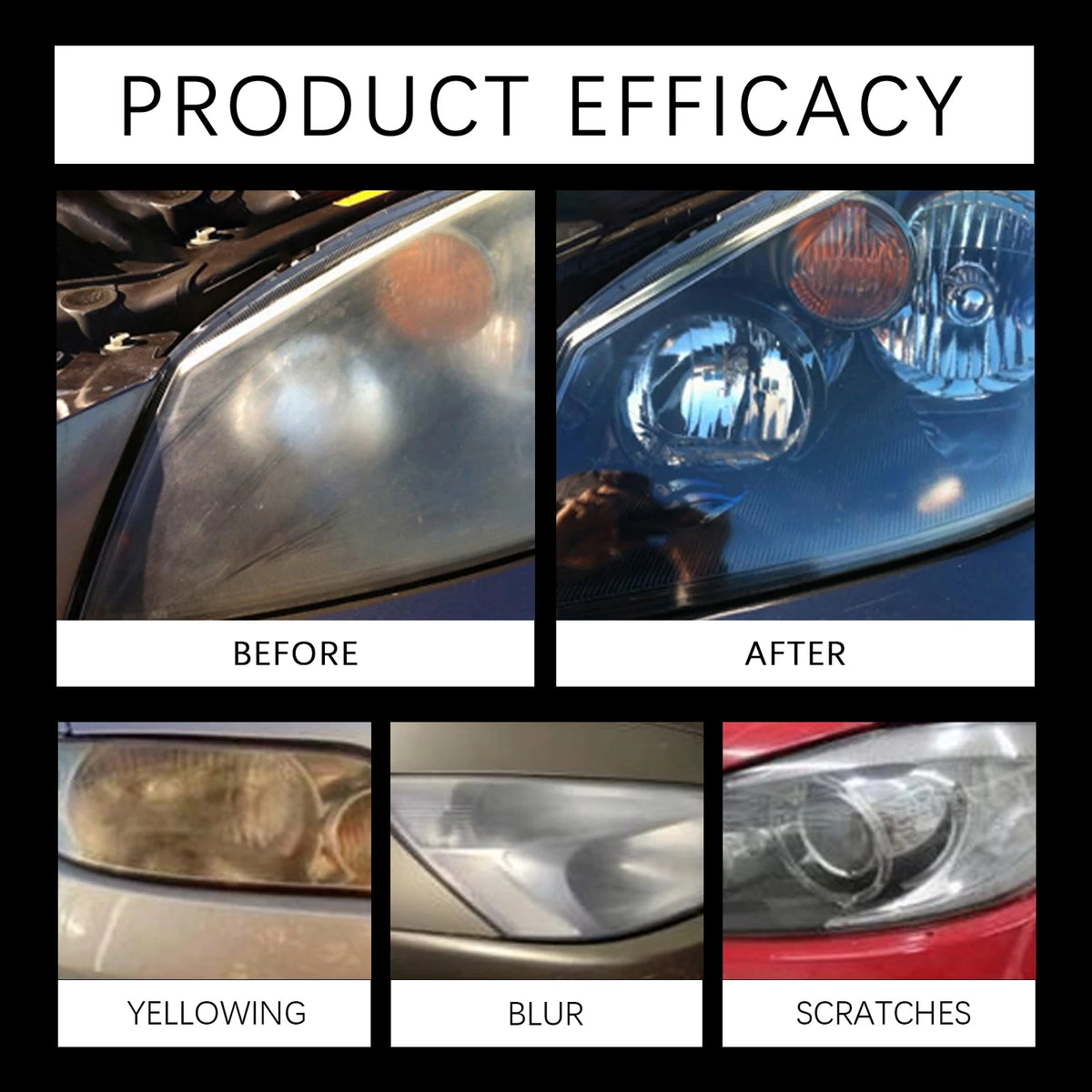 Headlight Restoration Kit – Remove Yellowing & Oxidation | Hikmarion Headlight Restoration Kit PLUSH