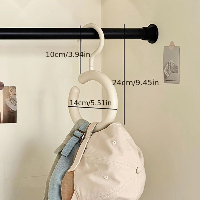 No-Drill Adhesive Wall Hooks – Clothes, Bags, Hats & Scarves Adhesive Wall Hooks PLUSH WHITE-1pc