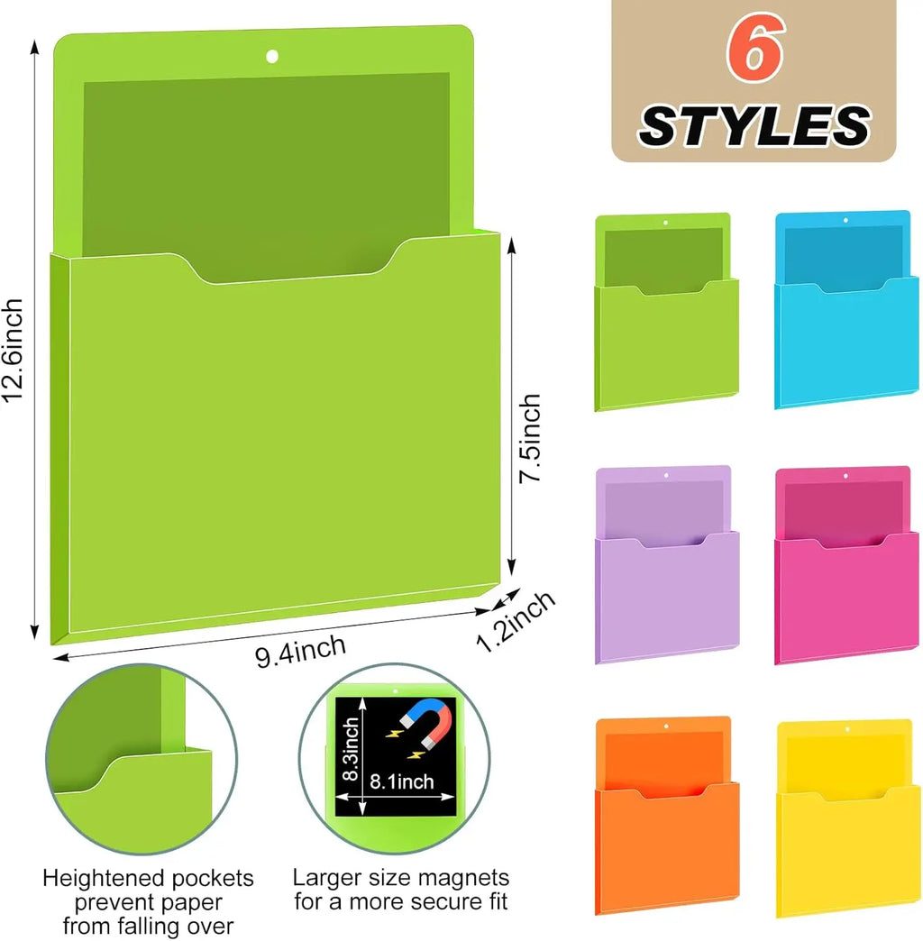 Magnetic Wall Mounted File Box & Document Organizer Rack Wall File Organizer PLUSH