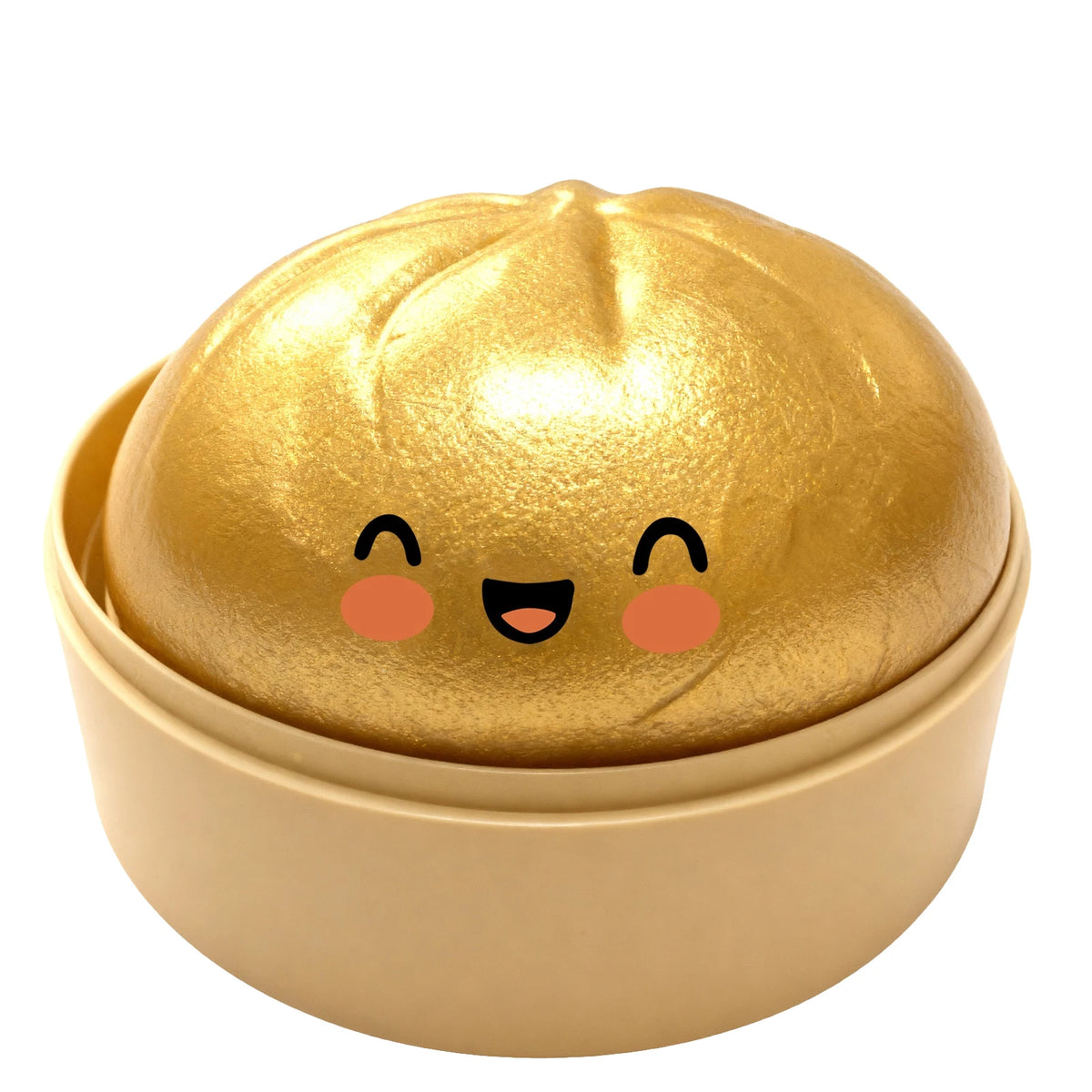 Glitter Dumplings Squishy Toy with Steamer | Slow Rise Fidget Squishy Fidget Toy PLUSH M
