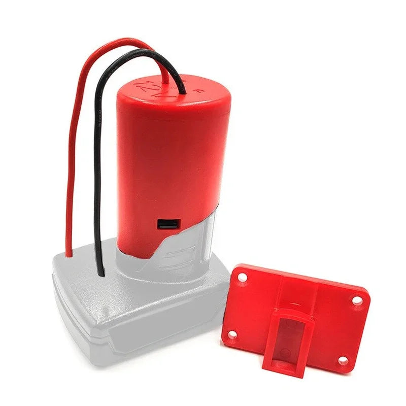 DIY Power Adapter for Milwaukee M12 10.8V 12V Li-ion Battery Battery Power Adapter PLUSH