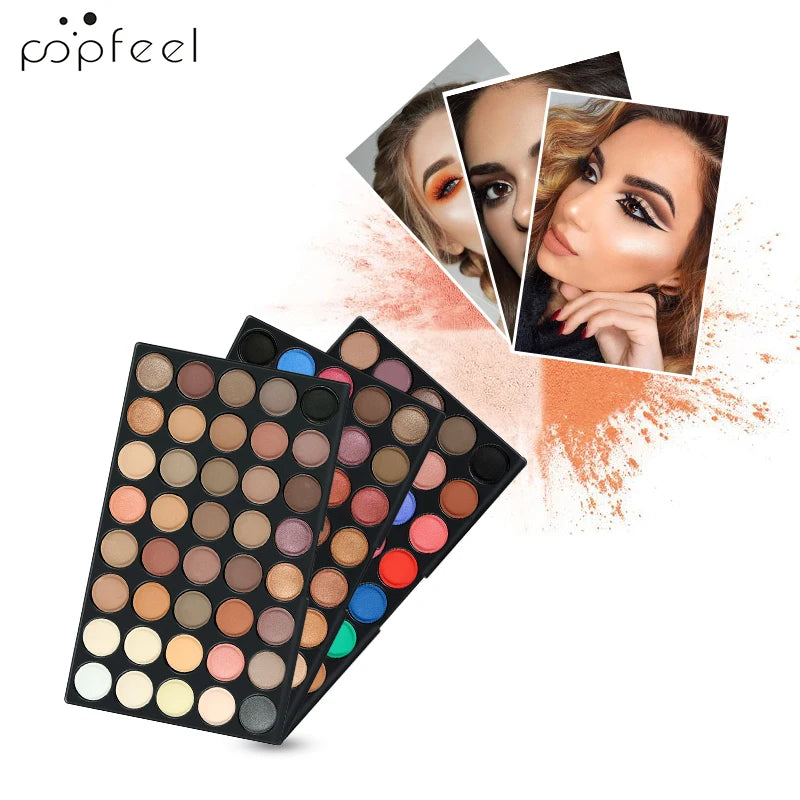 POPFEEL 120 Colors Eyeshadow Palette – Matte & Shimmer Shades Eyeshadow Palette PLUSH