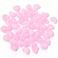 50pcs Two-Tone Heart Acrylic Spacer Beads – DIY Jewelry Acrylic Spacer Beads PLUSH pink