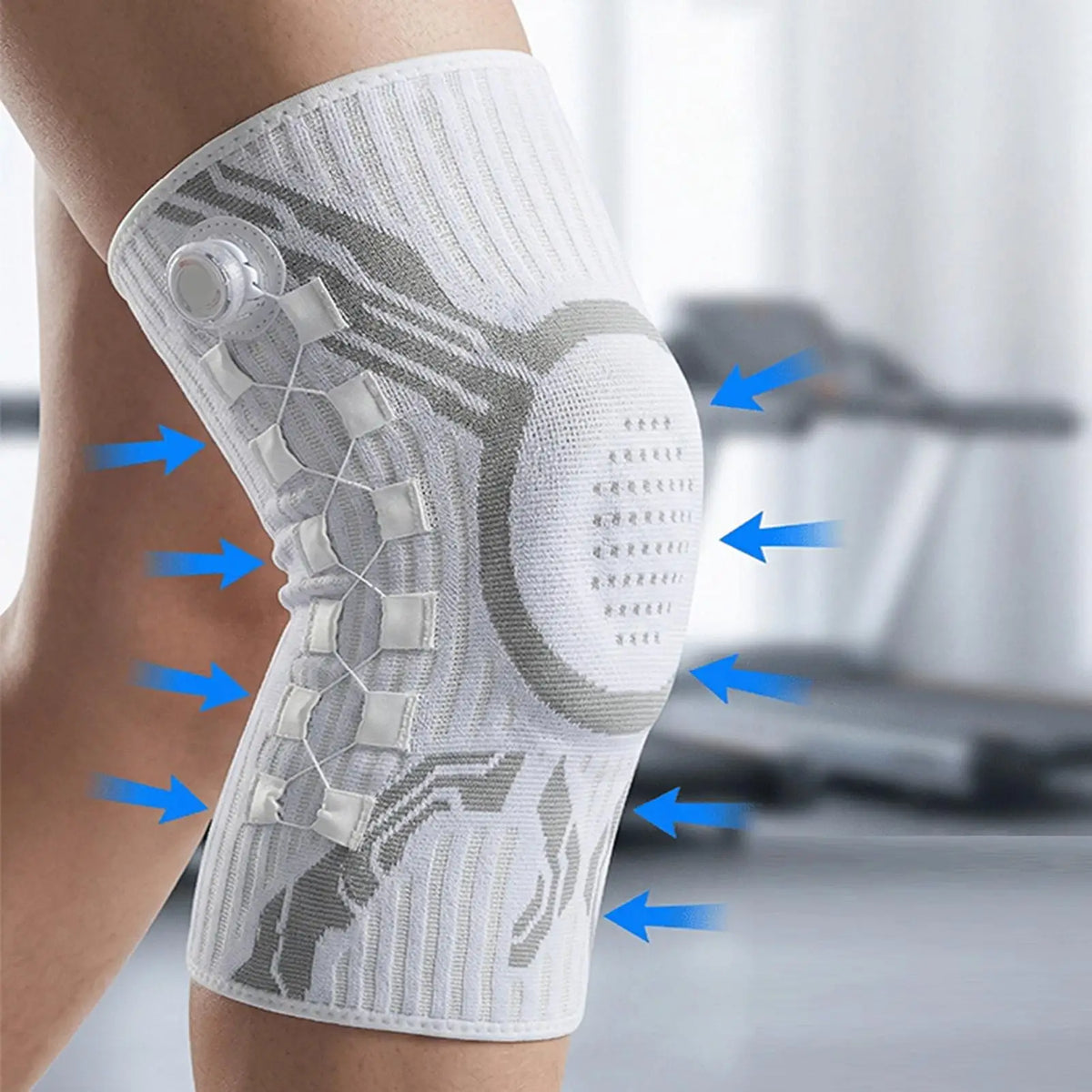 Knee Compression Brace Sleeves 1 Pair – Sports & Workout Knee Compression Brace PLUSH