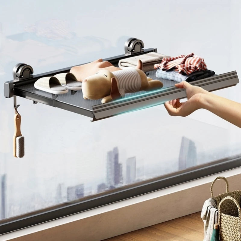 Folding Drying Net Extendable Laundry Rack | Indoor Clothes Dryer Folding Drying Rack PLUSH