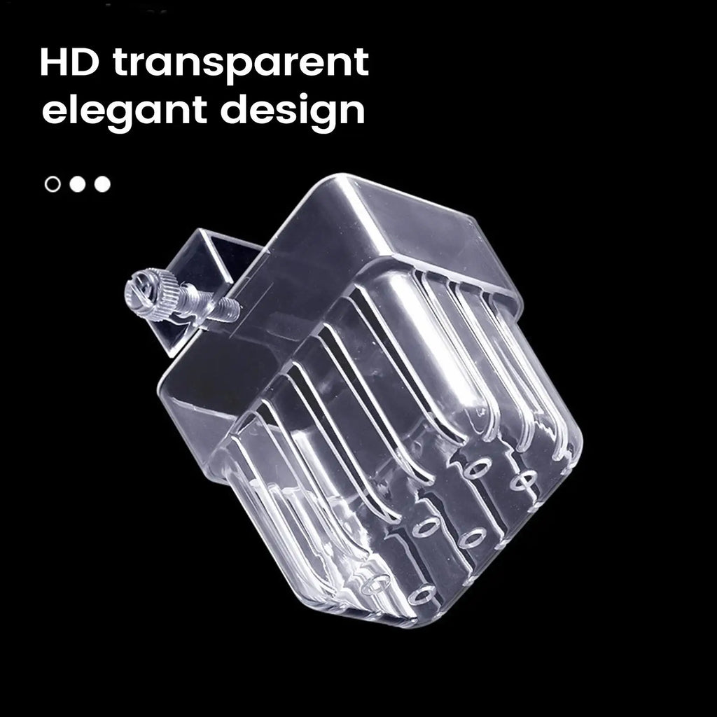 Transparent Aquarium Plant Holder – Hanging Fish Tank Pot Aquarium Plant Holder PLUSH
