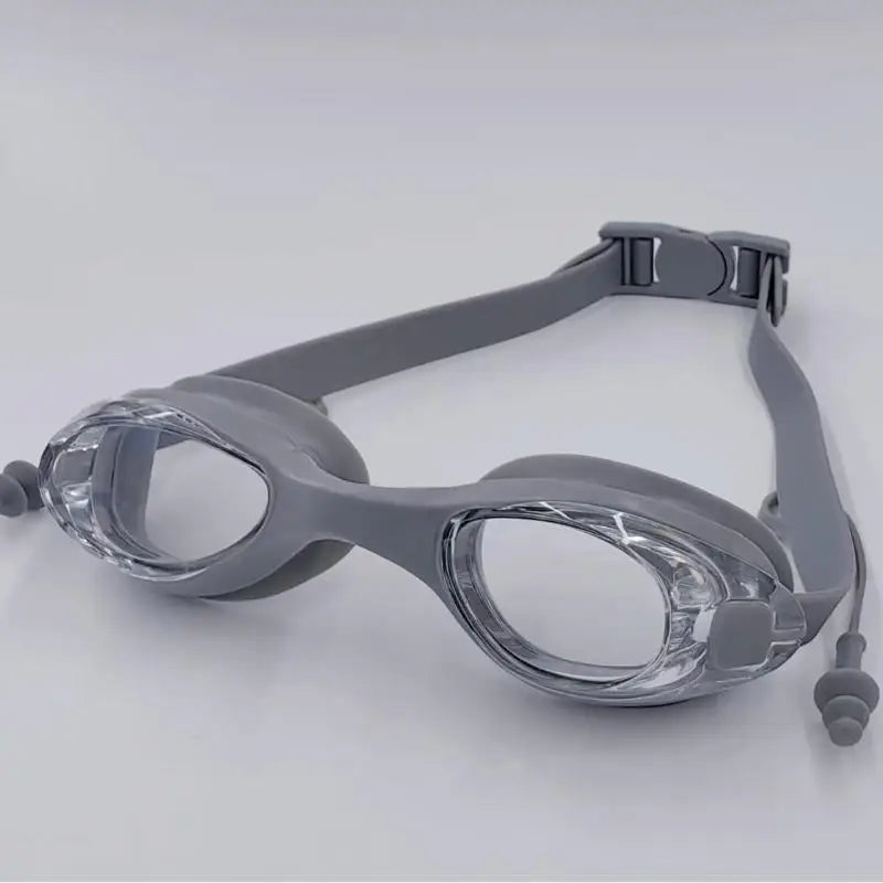 Swimming Goggles with Earplugs – Anti-Fog UV Adult Swim Swimming Goggles PLUSH A4