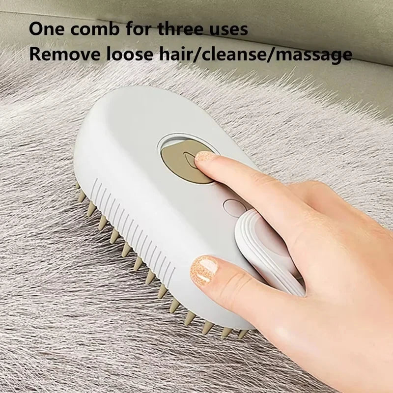 Pet Spray Massage Brush – Folding Deshedding Comb for Cats & Dogs Pet Grooming Brush PLUSH