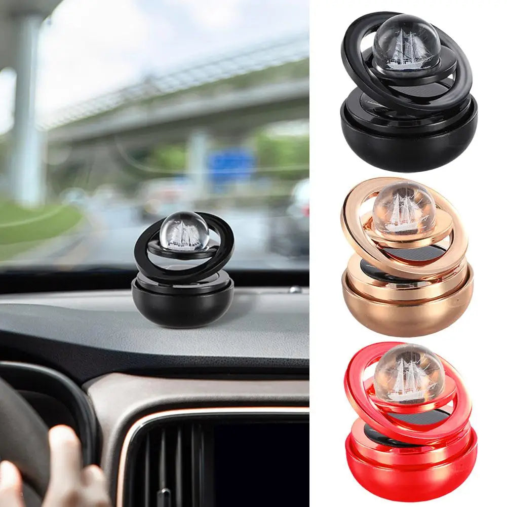 Solar Rotating Planet Car Air Freshener & Aroma Diffuser Car Air Freshener PLUSH
