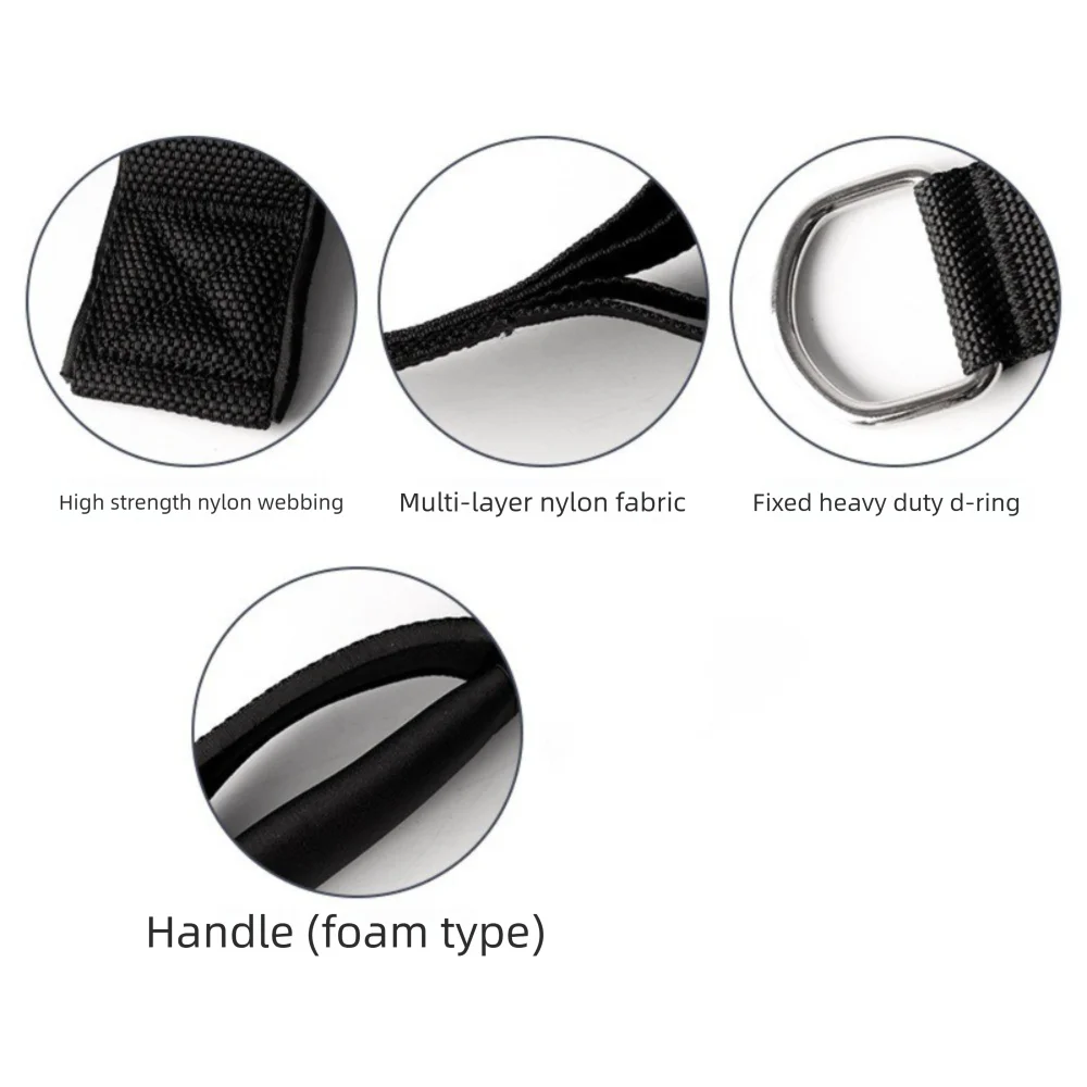 Tricep Pull Down Rope – Anti-Slip Neoprene Foam Grip Cable Rope Attachment PLUSH